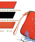 Chill Mode Hard Case For Yoto Mini Player With Roomy 36 Card Storage Bay Bold Orange with soft velvet lining and waterproof design.