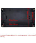 Beefy Built To Last Heavy Duty IP65 Waterproof ABS Plastic Junction Box Weatherproof Electrical Enclosure Project Box Black inner view