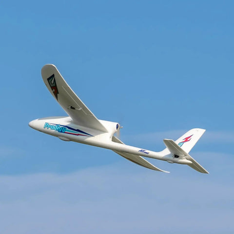 Prodigy 1400mm Wingspan RC Plane With Vector Flight Stabilization System 4 Channel Remote Control Airplane soaring in the sky