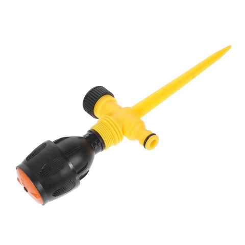 Automatic Rotating Lawn Sprinkler System For Gardens And Lawns, 360 Degree Water Irrigation Sprinkler With Adjustable Angle, black and yellow