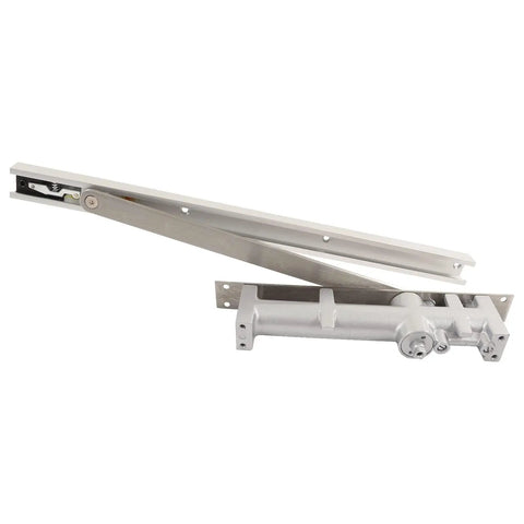 Pro Grade Hydraulic Door Closer With Adjustable Speed And Silent Switch For Safe Seamless Close Cast Aluminum Body Embedded Installation