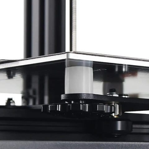 Close-up of Metal Hand Twist Bed Leveling Nuts Set With Heatbed Silicone Leveling Columns Mount Buffers for Ender 3 V2 3D printer