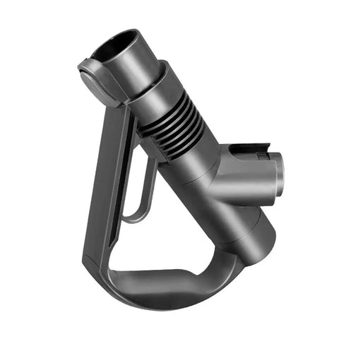 Ergonomic Vacuum Wand Handle Replacement Part With Curved Palm Grip And Standard Buckle Interface shown close-up