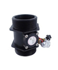 DN40 DN50 Water Flow Sensor Flow Meter With Hall Sensor 10-300 Liters Per Minute Industrial Heavy Duty Pro Grade Flowmeter One And A Half To Two Inch BSP Brass And Plastic Body Red Positive Yellow Signal Output Black Ground Wiring 1 Piece black BSP threaded flow sensor