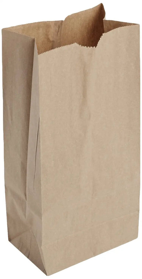 Durable Brown Paper Lunch Bags 40 Pack Flat Bottom Stand Up For Easy Folding And Sealing, Budget Friendly Pack For School Lunches