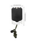 Orienteering Compass With Ruler And Mirror Luminous Emergency Hiking Navigation Tool with dimensions and lanyard