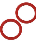 Two red silicone rings, Two Pack E61 Silicone Group Gasket For 8mm Portafilter Seal Replacement Fits Most Modern Espresso Machines Grouphead