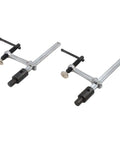 Two Pack Beefy Metal Hold Down Clamps For Woodworking 16mm Dog Hole Bench Clips with ergonomic handle and quick-release