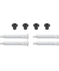 No Tools Needed Door Hinge Repair Kit For Cars 30 Second Install Aluminum Hinge Set components, includes screws and bolts.