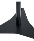 Close-up of base of Pair Studio Monitor And Bookshelf Speaker Stands For Home Studios With Adjustable 33-52 Inch Height, steel construction.