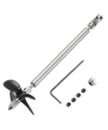 Drive Shaft With Propeller Universal Joint For RC Boats, DIY Friendly, L150Mm Shaft L100Mm Sleeve D55Mm Stainless Steel