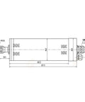Top Tier Water Cooled Spindle Motor With Er11 Chuck 60000 Rpm 1200W 220 Volt Router Core technical drawing of dimensions.