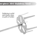 KAMaster 304 Stainless Steel Pork Puller Drill Attachment For Meat Shredding and BBQ Smoking, one-piece design, solid soldering.