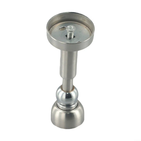 Heavy Duty Stainless Steel Hydraulic Door Stop With Magnetic Catch Prevents Slams Protects Walls And Reduces Noise For Home Or Office Use, vertical angle view.