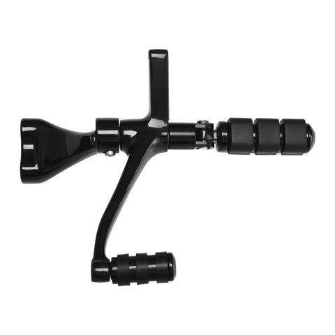 Forward Control Peg Levers And Linkages Kit For Harley Sportster 04-13 full brake and shifter pedal with black pegs