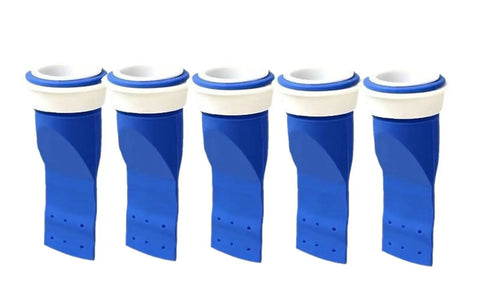 Five pack thickened adjustable silicone floor drain backflow preventer with odor blocking one way valve fits 40 to 50 mm drain pipes