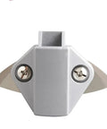 Heavy Duty Push Latch Catch For RVs Boats And Caravan Drawer Cabinet Door Lock, compact silver design, front view