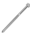 Stainless Steel Half Thread Hex Lag Screws Self Tapping Wood Screws Built Tough Heavy Duty A2-70 M8x130mm for carpentry and wooden structures