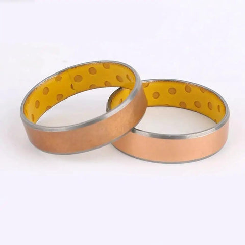 Single SF-2 Self Lubricating Copper Bushing 80 By 85 By 50 Mm showing copper sintered bearing with split steel sleeve.