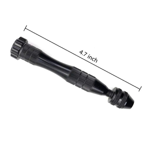 Pro Grade Precision Pin Vise Hand Drill Kit With 20 Micro Bits 0.8mm To 3.0mm For Resin Casting Molds Jewelry Making Woodworking Model Kits And Miniature Craft Projects, 4.7-inch steel body