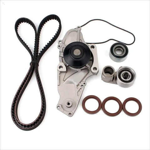 Top Tier Timing Belt Kit Including Water Pump Assembly Designed For 3.0L 3.2L 3.5L 3.7L V6 VTEC SOHC Engines Built Between 2003 and 2018, water pump and pulleys