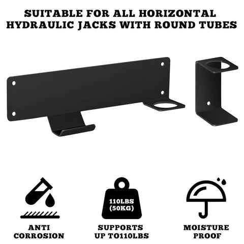 Heavy Duty Jack Stand Wall Mount for Floor Jacks and Stands Universal Fit Car Hydraulic Trolley Holder Truck Bed Mount