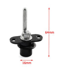 2 Pack 16mm Cylinder Plunger Lock For Drawers Cabinets Desks Tables Office Furniture With Two Round Keys Rock Solid Zinc Alloy Build Die Cast Molding E Coated Finish Heavy Duty Security For Home And Office, 64mm lock shown