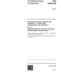 Cover page of Official Iso 10303-42:2003 Industrial Automation Guide For Product Data Exchange with title details.
