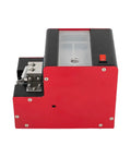 Top Notch Automatic Screw Feeder With Slick Arranger And Clear LCD Display Counting Mode No Fuss Jam Proof Operation For Fast Assembly Work Across M2 To M4, side view showing metal casing and control switch.