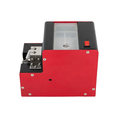 Top Notch Automatic Screw Feeder With Slick Arranger And Clear LCD Display Counting Mode No Fuss Jam Proof Operation For Fast Assembly Work Across M2 To M4, side view showing metal casing and control switch.