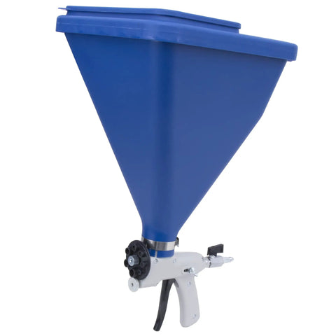 Sharpshooter 1 Hopper Gun for Texture and Spray, 2 Gallon Nylon Gun with Seven Orifice Sizes, 45 Degree Angle Adapter