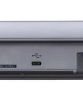 PodTrak P8 Podcast Recorder With Six XLR Inputs Six Headphone Outputs rear panel showing input and power connections
