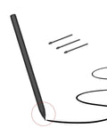 Boutique Grade Replacement Pen Tips For Kindle Scribe featuring a sleek black pen and spare nibs for accurate digital drawing.