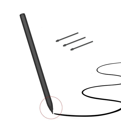 Boutique Grade Replacement Pen Tips For Kindle Scribe featuring a sleek black pen and spare nibs for accurate digital drawing.