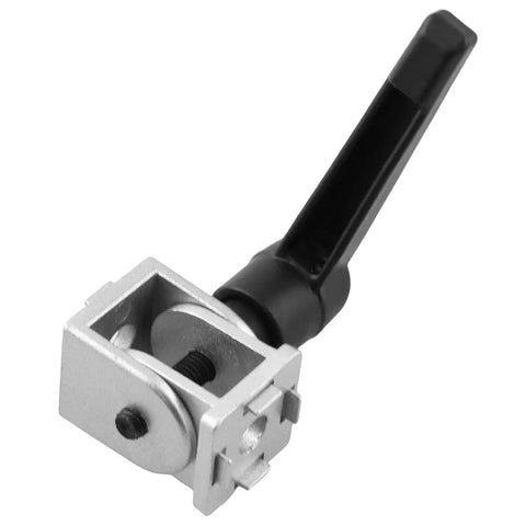 Two Pack Beefy Alloy Swivel Hinge With Handle For Aluminum Extrusion Connectors 0 To 180 Degree Pivot Joint M6 Hole Zinc Alloy Silver, 20x20x28mm