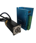 Closed Loop Stepper Servo Motor With Digital Display Driver Set 4 Nm Torque Encoder 1000 Line High Torque Pro Grade Industrial Motion Control System One Point Eight Degree Step Two Phase Five Point Eight Amp Current Robust CNC Servo Drive front view