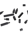 Non Conductive Nylon Hex Spacer Standoff Kit 250 Piece Fastener Set With M3 Screws Nuts And Threaded Pillars For Electronics UAV Drones Planes And Industrial Projects Built To Last No Sweat Easy Install black nylon hex standoffs