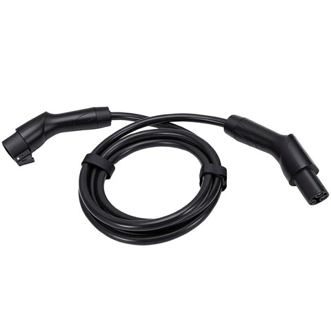 Heavy Duty 50A EV Charger Extension Cord 16.4 Foot Level 1 Portable Charging Cable with dual connectors.
