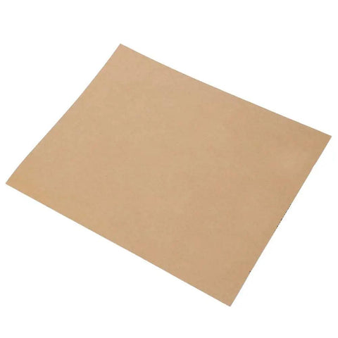 Top Tier 100 Piece Sandpaper Sheets For Woodworking Pros. Heavy Duty Aluminum Oxide Paper showing a single sanding sheet.