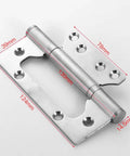 Heavy Duty Slot Free Hinges For Cabinets And Closets 4 Inch To 5 Inch Silent Thickened Stainless Steel Interior Door And Cabinet Hinges