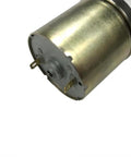 Close-up view of Low Speed 12V DC Geared Motor with 37mm gearbox, showing metal housing, designed for robotics and small automations.