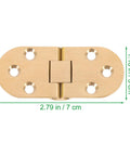 Brass Folding Table Hinge With Round Edges Heavy Duty Desk Hinge For Computer Desks And Furniture Accessories Flush Mount Butler Tray
