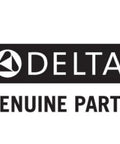 Delta Genuine Parts logo featuring the Delta symbol and text, related to Cassidy Tub Spout With Pull Up Diverter Stainless Finish Replacement Part Easy Install Durable Brass Body Leak Resistant Water Control Classic Look For Modern Bathrooms.