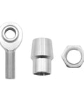 Two Piece Five Eighths Inch Chromoly Heim Joints Rod End Kit For Panhard Rods And Steering Suspension Traction Bars Durable Coated 0.625 Inch Joints For Off Road Builds, threaded joint and spacer