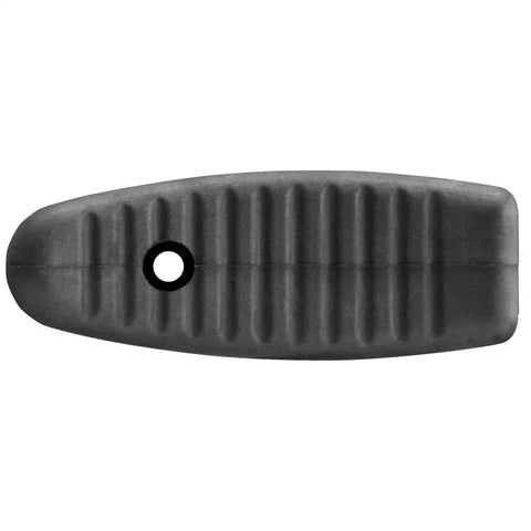 Mosin Nagant 1 Inch Extended Recoil Butt Pad, Non Slip Rubber Cushion That Cuts The Kick By About 40 Percent, Fits All Mosin Nagant Rifles, Easy Mount With Existing Butt Plate Screws, Limited Lifetime Warranty showcasing textured surface and mounting hole.