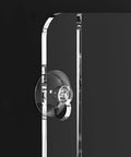 Close view of Clear Acrylic Window Sign Holder With Super Easy Suction Cups 8.5 By 11 Inch Wall Mount Sign Frame on black background