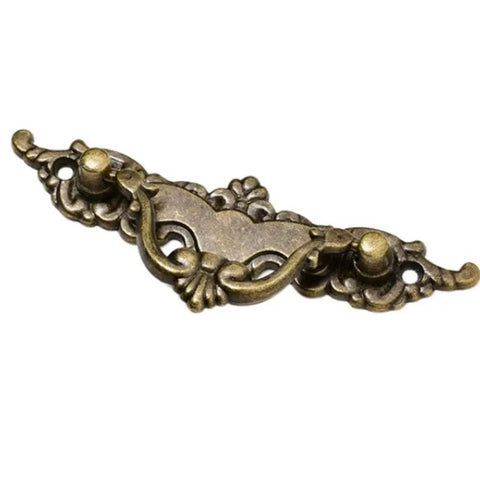 Antique Bronze Ring Drawer Pulls Four Pack Vintage Vibe Decorative Cabinet Handles With Screws Zinc Alloy Hardware