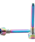 Upgrade Your Ride With These Gold 4 Pcs Alloy Disk Brake Pad Pins For Shimano Mt Series Bikes. M4x26mm alloy brake pad pins, rainbow finish, for Shimano MT disc calipers
