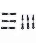 Adjustable Turnbuckle Set for Losi Micro B 1/24 RC Car, Aluminum Upgrade Parts, Beefed-Up Linkages for 2WD Brushed Mini Buggy, Black