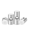 Heavy Duty Slotted Barrel Nuts For Furniture Assembly, Rust Resistant Silver Set Of M4 M5 M6, 10 Pieces With M6x30 Threads, Durable Zinc Alloy